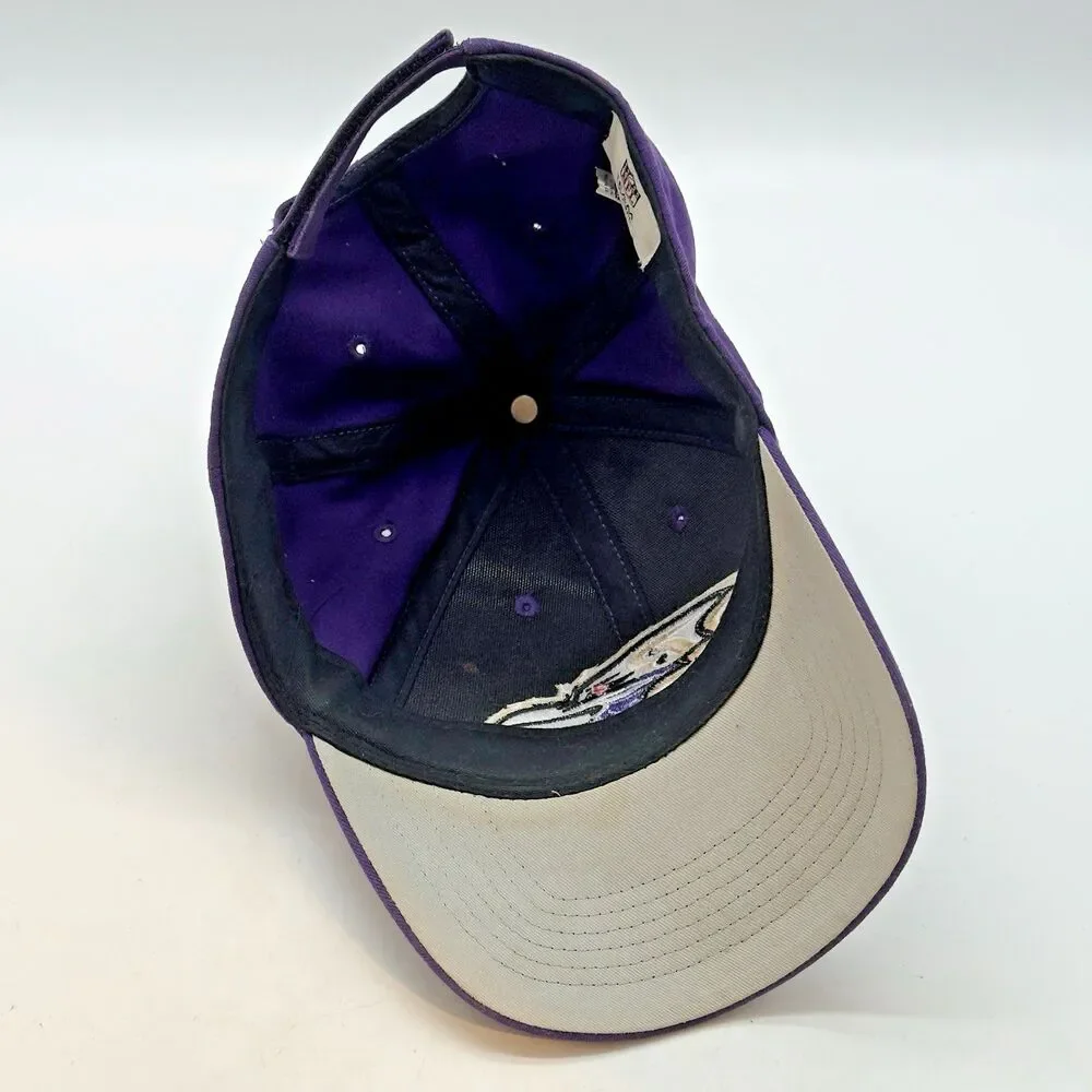 Baltimore Ravens NFL Baseball Cap Team Apparel Embroidered Logo Purple Strapback